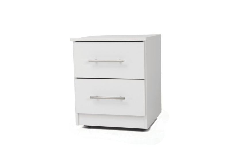 Rozana 2 drawer bedside - White(1)